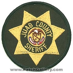 Juab County Sheriff's Department (Utah)
Thanks to Alans-Stuff.com for this scan.
Keywords: sheriffs dept.