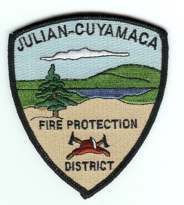 Julian Cuyamaca Fire Protection District
Thanks to PaulsFirePatches.com for this scan.
Keywords: california