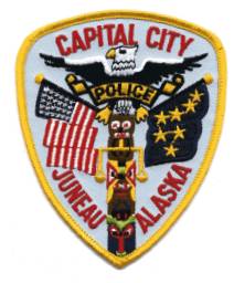 Juneau Police (Alaska)
Thanks to BensPatchCollection.com for this scan.
Keywords: capital city