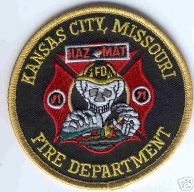 Kansas City Fire Department Haz Mat
Thanks to Brent Kimberland for this scan.
Keywords: missouri hazmat