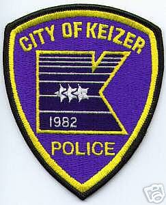 Keizer Police (Oregon)
Thanks to apdsgt for this scan.
Keywords: city of