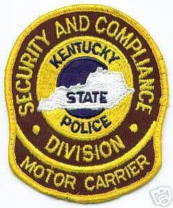 Kentucky State Police Security and Compliance Division Motor Carrier
Thanks to apdsgt for this scan.
