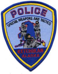 Ketchikan Police SWAT (Alaska)
Thanks to BensPatchCollection.com for this scan.
Keywords: special weapons and tactics
