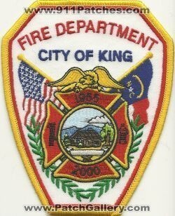 King Fire Department (North Carolina)
Thanks to Mark Hetzel Sr. for this scan.
Keywords: city of