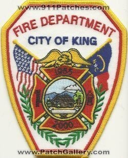 King Fire Department (North Carolina)
Thanks to Mark Hetzel Sr. for this scan.
Keywords: city of