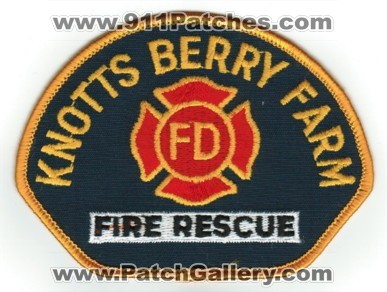 Knotts Berry Farm Fire Rescue Department (California)
Thanks to Paul Howard for this scan. 
Keywords: fd dept.