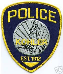 Kohler Police (Wisconsin)
Thanks to apdsgt for this scan.

