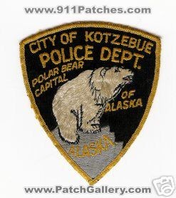 Kotzebue Police Department (Alaska)
Thanks to apdsgt for this scan.
Keywords: dept. city of