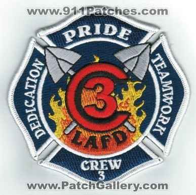 Los Angeles City Fire Department Wildland Crew 3 (California)
Thanks to Paul Howard for this scan. 
Keywords: dept. lafd l.a.f.d.