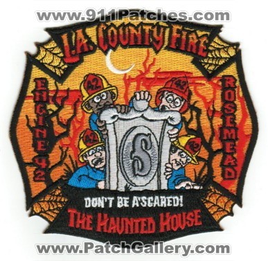 Los Angeles County Fire Department Station 42 (California)
Thanks to Paul Howard for this scan.
Keywords: la l.a. co. f.d. fd dept. engine rosemead