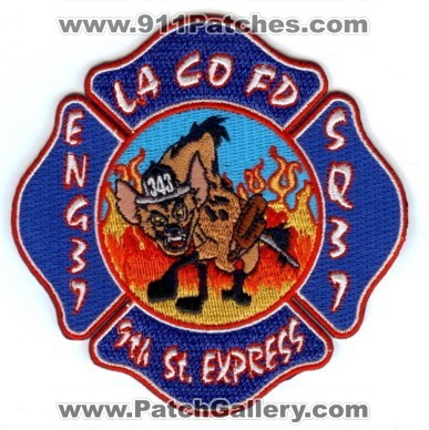 Los Angeles County Fire Department Station 37 (California)
Thanks to Paul Howard for this scan.
Keywords: l.a. la co. f.d. fd dept. eng37 sq37 engine squad