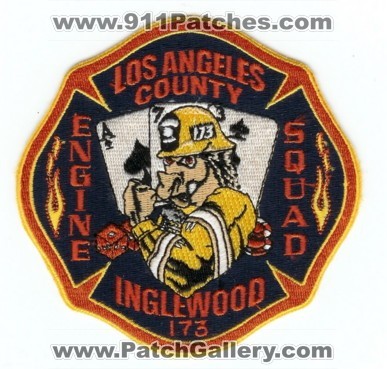 Los Angeles County Fire Department Station 173 (California)
Thanks to Paul Howard for this scan.
Keywords: l.a. la co. f.d. fd dept. engine squad inglewood