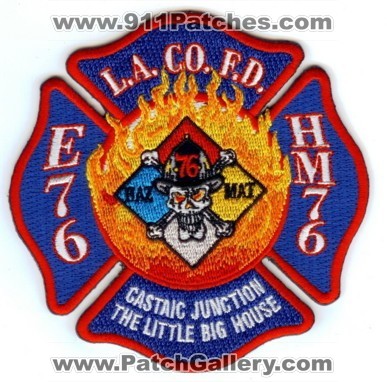 Los Angeles County Fire Department Station 76 (California)
Thanks to Paul Howard for this scan.
Keywords: la l.a. co. fd f.d. dept. e76 hm76 engine haz-mat hazmat cataic junction