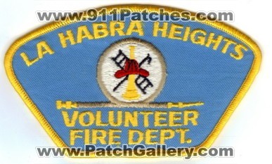 La Habra Heights Volunteer Fire Department (California)
Thanks to Paul Howard for this scan. 
Keywords: dept.