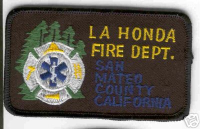 La Honda Fire Dept
Thanks to Brent Kimberland for this scan.
Keywords: california department san mateo county