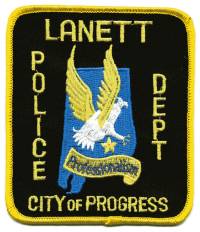 Lanett Police Dept (Alabama)
Thanks to BensPatchCollection.com for this scan.
Keywords: department