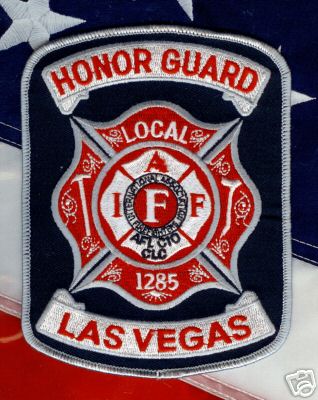 Las Vegas Fire Honor Guard IAFF Local 1285
Thanks to PaulsFirePatches.com for this scan.
Keywords: nevada