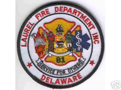 Laurel Fire Department Inc
Thanks to Brent Kimberland for this scan.
Keywords: delaware 81