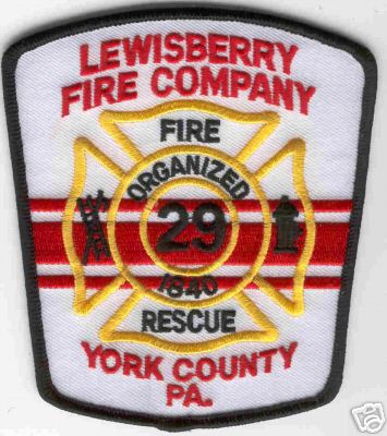 Lewisberry Fire Company 29
Thanks to Brent Kimberland for this scan.
Keywords: pennsylvania rescue york county