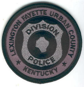 Lexington Fayette Urban County Police
Thanks to Enforcer31.com for this scan.
Keywords: kentucky division