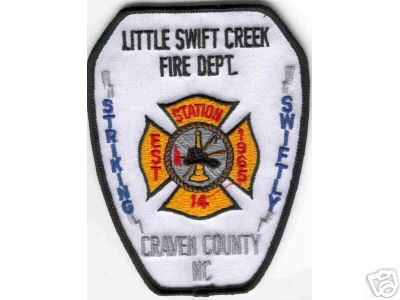 Little Swift Creek Fire Dept
Thanks to Brent Kimberland for this scan.
Keywords: north carolina department station 14 craven county