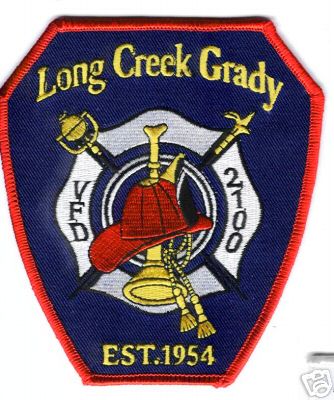 Long Creek Grady VFD (North Carolina)
Thanks to Mark Stampfl for this scan.
Keywords: volunteer fire department