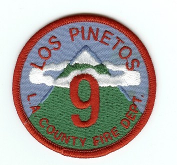Los Angeles County Fire Los Pinetos 9
Thanks to PaulsFirePatches.com for this scan.
Keywords: california la co fd
