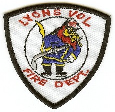 Lyons Vol Fire Dept
Thanks to PaulsFirePatches.com for this scan.
Keywords: south dakota volunteer department