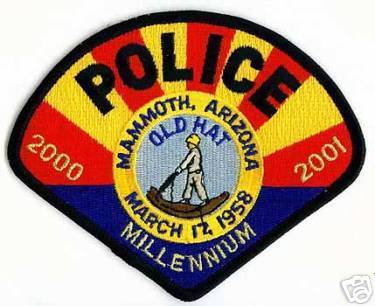 Mammoth Police Millennium (Arizona)
Thanks to apdsgt for this scan.
