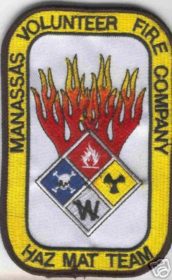 Manassas Volunteer Fire Company Haz Mat Team
Thanks to Brent Kimberland for this scan.
Keywords: virginia hazmat