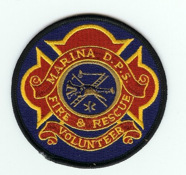 Marina DPS Volunteer Fire & Rescue
Thanks to PaulsFirePatches.com for this scan.
Keywords: california department of public safety