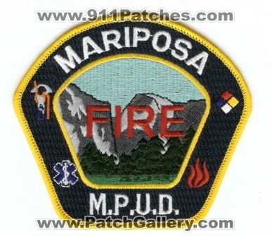 Mariposa Public Utility District Fire Department (California)
Thanks to Paul Howard for this scan. 
Keywords: mpud m.p.u.d. dept.