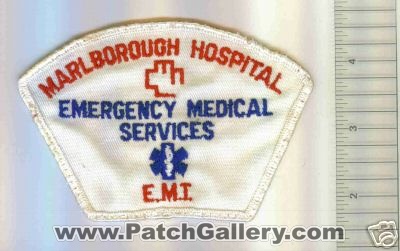 Marlborough Hospital Emergency Medical Services E.M.T. (Massachusetts)
Thanks to Mark C Barilovich for this scan.
Keywords: ems emt