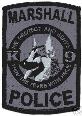 Marshall Police K-9 (Illinois)
Thanks to Jason Bragg for this scan.
Keywords: k9
