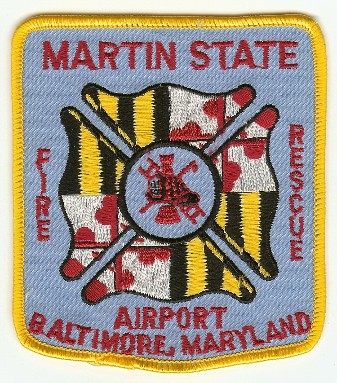 Martin State Airport Fire Rescue
Thanks to PaulsFirePatches.com for this scan.
Keywords: maryland baltimore
