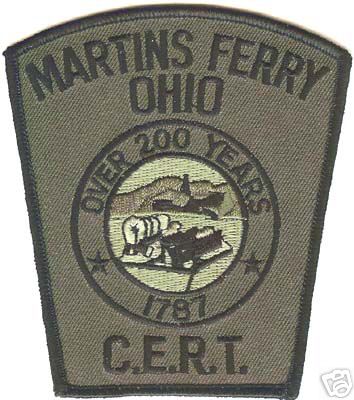 Martins Ferry Police C.E.R.T.
Thanks to Conch Creations for this scan.
Keywords: ohio cert