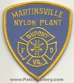 Martinsville Nylon Plant Dupont Fire Department (Virginia)
Thanks to Mark Hetzel Sr. for this scan.
Keywords: fd dept. va.