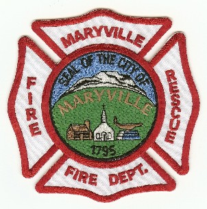 Maryville Fire Dept
Thanks to PaulsFirePatches.com for this scan.
Keywords: tennessee department rescue city of