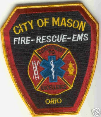 Mason Fire Rescue EMS
Thanks to Brent Kimberland for this scan.
Keywords: ohio