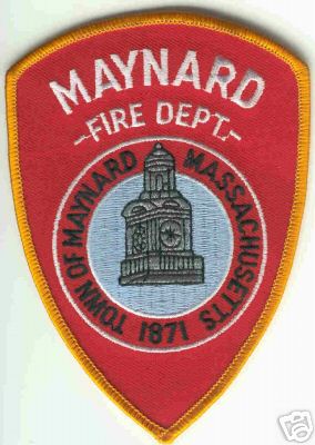 Maynard Fire Dept
Thanks to Brent Kimberland for this scan.
Keywords: massachusetts department town of