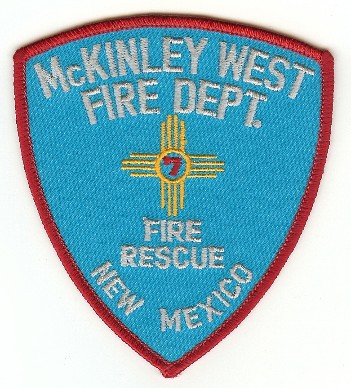 McKinley West Fire Dept
Thanks to PaulsFirePatches.com for this scan.
Keywords: new mexico department rescue