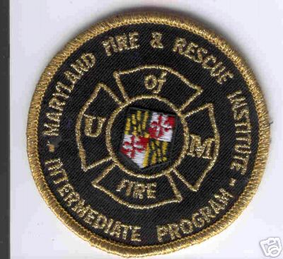 Maryland Fire & Rescue Institute
Thanks to Brent Kimberland for this scan.
Keywords: intermediate program university of