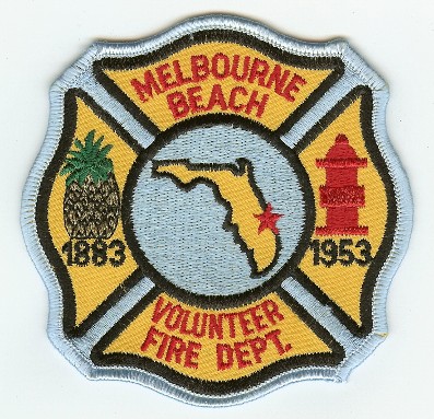 Melbourne Beach Volunteer Fire Dept
Thanks to PaulsFirePatches.com for this scan.
Keywords: florida department