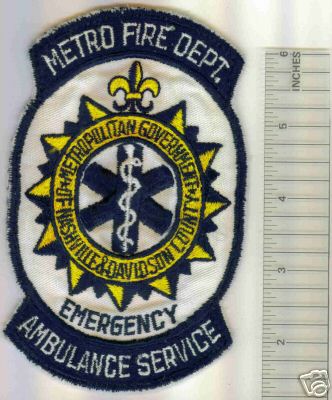 Metro Fire Ambulance Service (Tennessee)
Thanks to Mark C Barilovich for this scan.
County: Nashville & Davidson
Keywords: department dept emergency metropolitan government and
