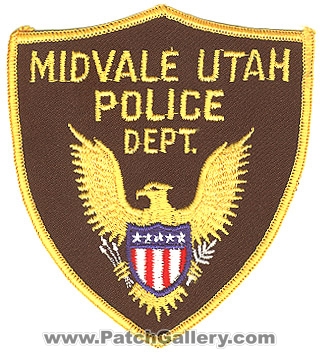Midvale Police Department (Utah)
Thanks to Alans-Stuff.com for this scan.
Keywords: dept.