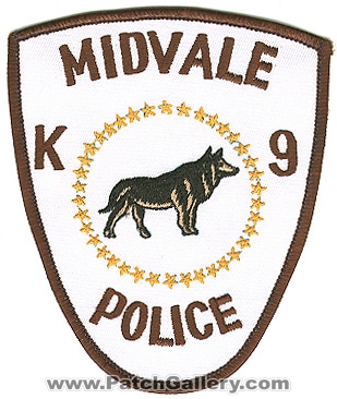 Midvale Police Department K-9 (Utah)
Thanks to Alans-Stuff.com for this scan.
Keywords: dept. k9