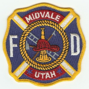 Midvale FD
Thanks to PaulsFirePatches.com for this scan.
Keywords: utah fire department