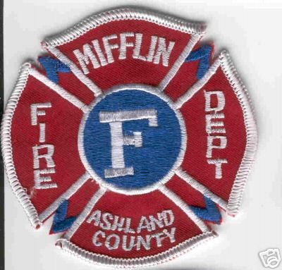 Mifflin Fire Dept (Pennsylvania)
Thanks to Brent Kimberland for this scan.
County: Ashland
Keywords: department