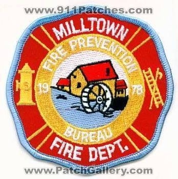Milltown Fire Department Prevention Bureau (New Jersey)
Thanks to apdsgt for this scan.
Keywords: dept.