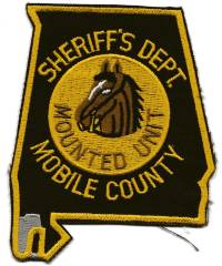 Mobile County Sheriff's Dept Mounted Unit (Alabama)
Thanks to BensPatchCollection.com for this scan.
Keywords: sheriffs department
